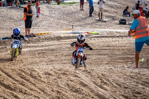 Dubai Emiratos Árabes Unidos Mar 2021 Motocross Junior Motos Carreras — Foto de Stock