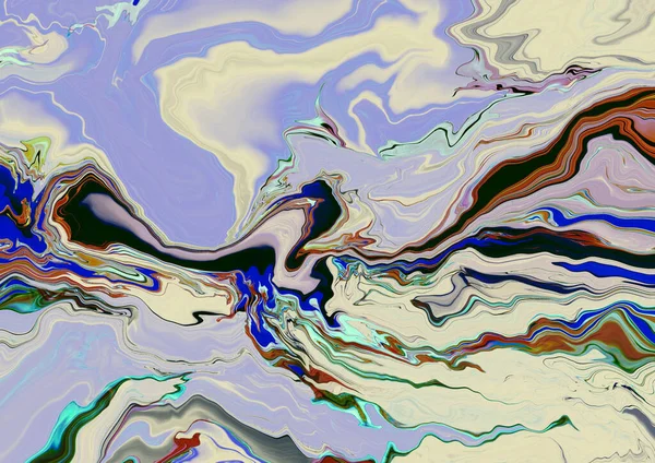 Een Abstracte Achtergrond Met Kleurrijke Verfspatten Golfpatronen — Stockfoto