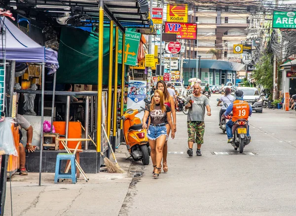 Pattaya Thailand Ápr 2021 Pillanatfelvétel Soi Buakhao Utcai Életéből Pattaya — Stock Fotó