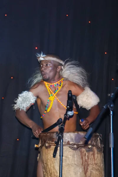 Annesburg Jižní Afrika Května 2019 Zulu Africká Kmenová Tanečnice Tradičním — Stock fotografie
