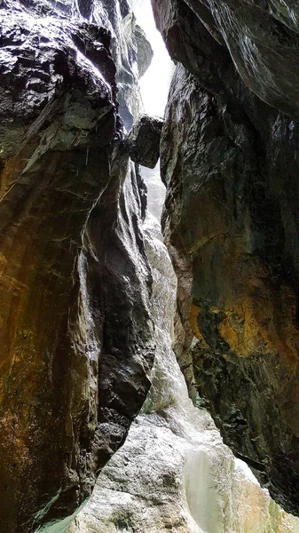 Прекрасний Знімок Ущелини Парнач Гарміш Партенкірхені Німеччина — стокове фото