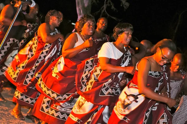 Pretoria Sudáfrica Abr 2019 Bailarines Africanos Ritual Baile Cultural Étnico — Foto de Stock