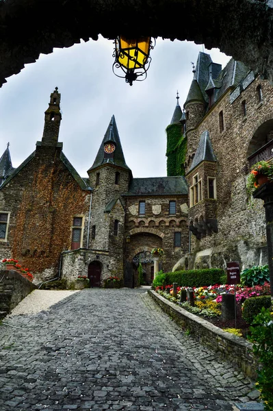 Una Hermosa Vista Del Castillo Cochem Reichsburg Cochem Alemania —  Fotos de Stock