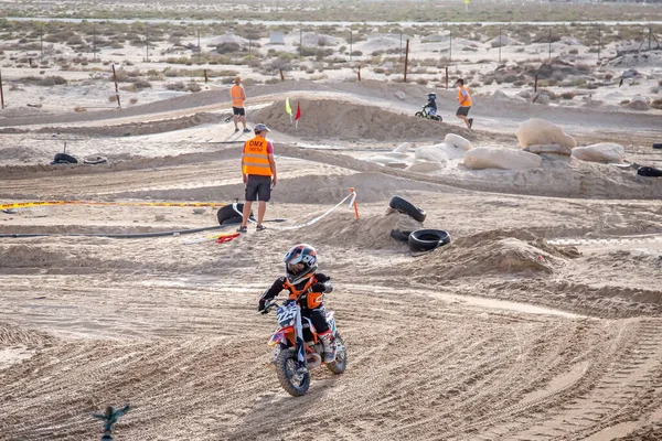 Dubai Emiratos Árabes Unidos Mar 2021 Motocross Junior Moto Pista — Foto de Stock