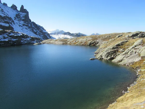 Schottensee Pizolu Glarus Alpách Gallen Švýcarsko Část Pěší Túry Jezerech — Stock fotografie