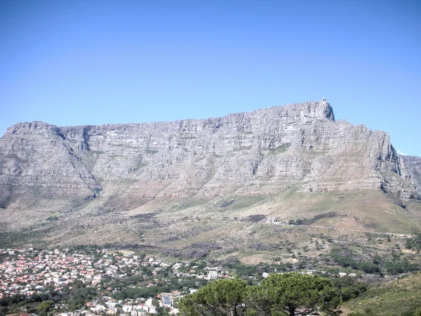 Colpo Orizzontale Table Mountain Table Mountain National Park Città Del — Foto Stock