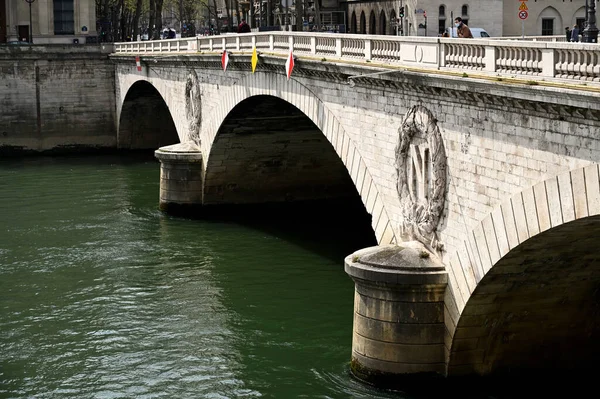 Pont Parisien Sur Rivière Seine — Photo