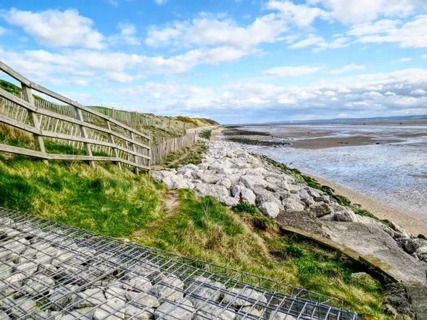 Ein Schöner Blick Auf Das Meer Mit Steinen Strand — Stockfoto