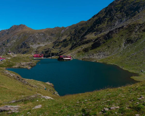 Beautiful Scenery Lake Balea Fagaras Mountains Romania Royalty Free Stock Images