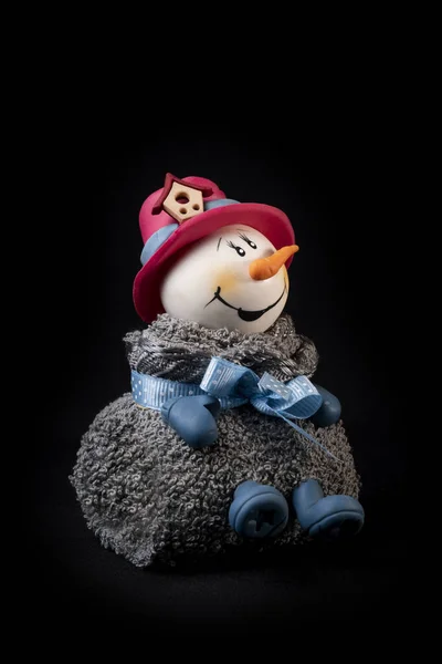 Χιονάνθρωπος Για Χριστουγεννιάτικο Έμβρυο — Φωτογραφία Αρχείου