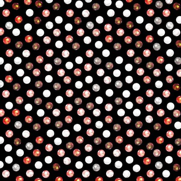 Illustration Abstract Red White Toned Particles Black Background — Stock Photo, Image