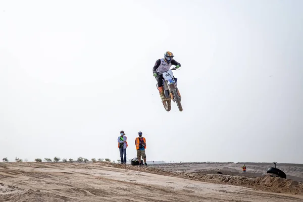 Duba Emiratos Árabes Unidos Mar 2021 Motocross Moto Sobre Pista — Foto de Stock