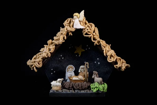 Nativity Scene Birth Child Jesus — Stock Photo, Image