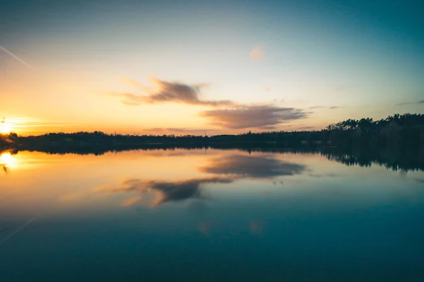 Cenário Fascinante Mar Pôr Sol — Fotografia de Stock