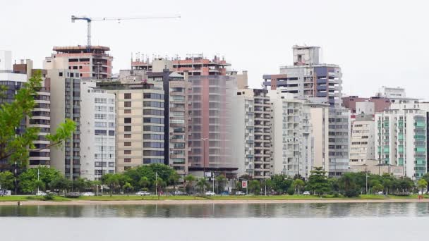 Bâtiment Moderne Dans Ville — Video