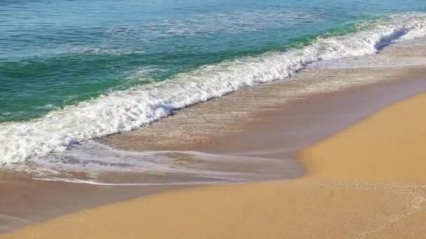 Hermosas Olas Mar Playa — Vídeos de Stock