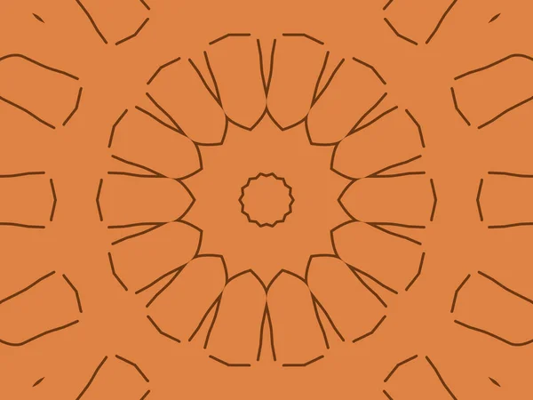 Mandala Patroon Ontwerp Gemaakt Met Behulp Van Grafische Bewerking — Stockfoto
