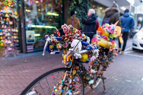 Amsterdam Netherlands Nov 2019 Decorated Bike Amsterdam City Centre — Stock Photo, Image