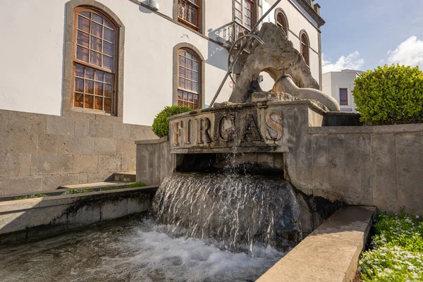 Fontana Acqua Minerale Naturale Firgas Gran Canaria — Foto Stock