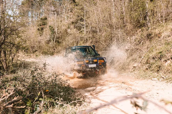 Girona Spagna Aprile 2021 Auto 4X4 Sport Girona Spagna Natura — Foto Stock