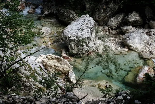 Красивый Каменистый Пейзаж Национальном Парке Триглав Словения — стоковое фото