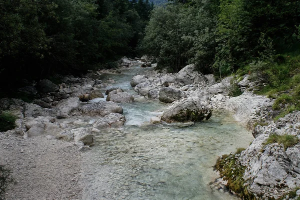 Gyönyörű Sziklás Táj Triglav Nemzeti Parkban Szlovéniában — Stock Fotó