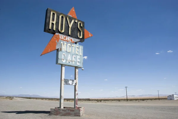 Amboy États Unis Mai 2016 Vieux Grand Célèbre Panneau Roy — Photo