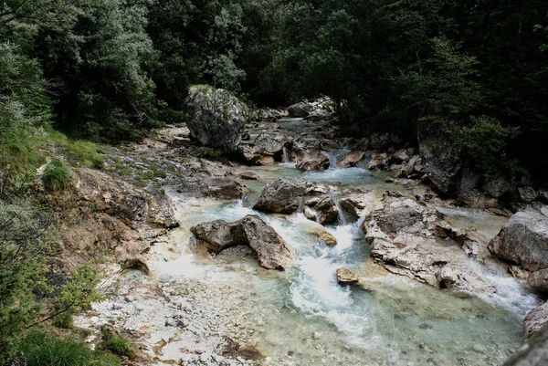 Μια Όμορφη Φωτογραφία Του Βραχώδους Τοπίου Στο Εθνικό Πάρκο Triglav — Φωτογραφία Αρχείου