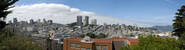 San Francisco California Nın Ufuk Çizgisi Üzerinde Panoramik Manzara — Stok fotoğraf