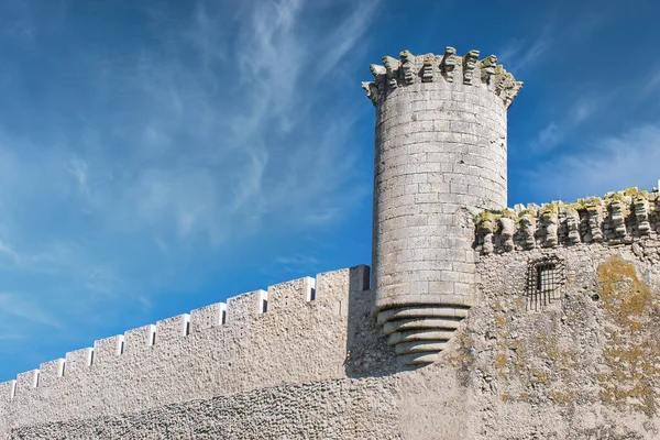 Een Prachtige Opname Van Het Historische Cuellar Kasteel Segovia Spanje — Stockfoto