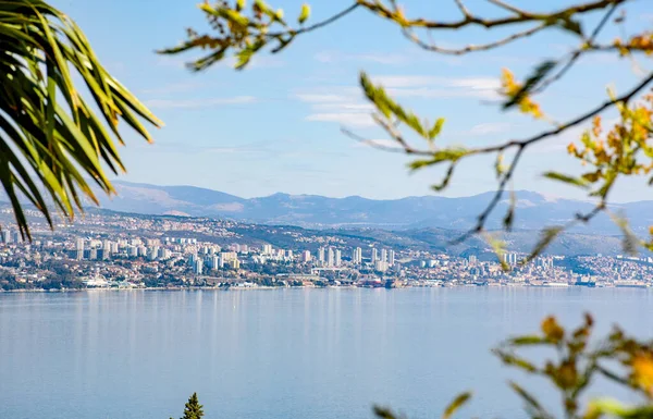 Cityscape Cidade Costeira Rijeka Croácia — Fotografia de Stock