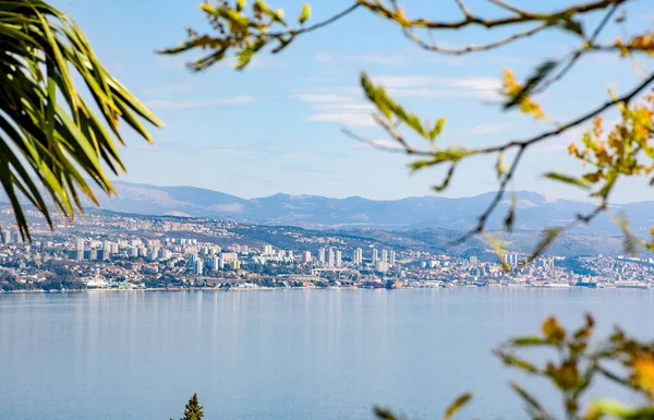 Paisaje Urbano Ciudad Costera Rijeka Croacia — Foto de Stock