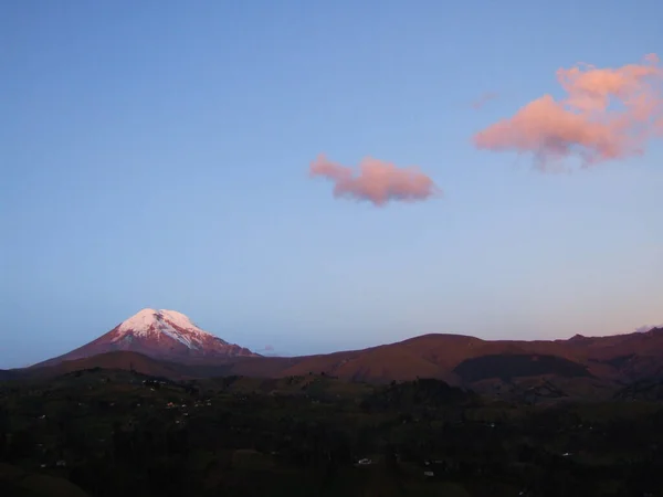 厄瓜多尔的最高峰 Chimborazo Eveni — 图库照片