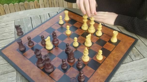 Chess Game Strategy Competition Training Business People Leadership Success Planning — Vídeos de Stock