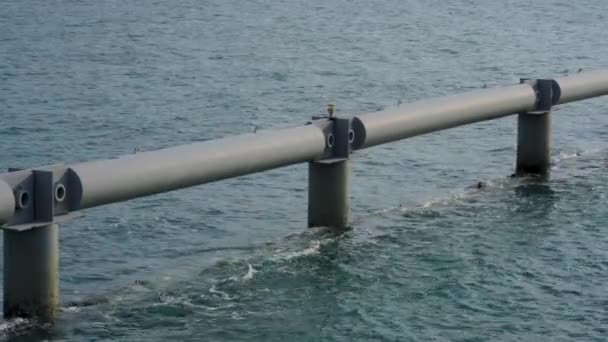 Zásobování Vodou Protipovodňová Opatření Marina Barrage Singapur Koncept Prostředí — Stock video