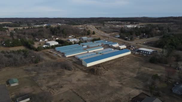 Une Séquence Aérienne Ville Eau Claire Dans Centre Ouest État — Video