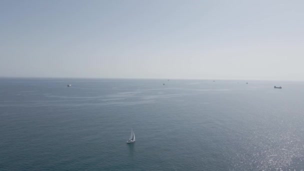 Воздушный Вид Море Океан — стоковое видео
