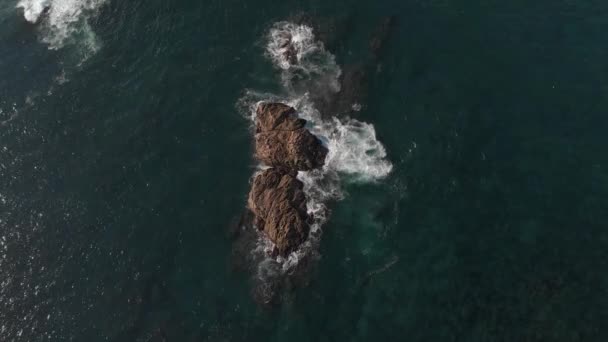 Una Vista Una Playa Isla Del Mar Mediterráneo — Vídeos de Stock