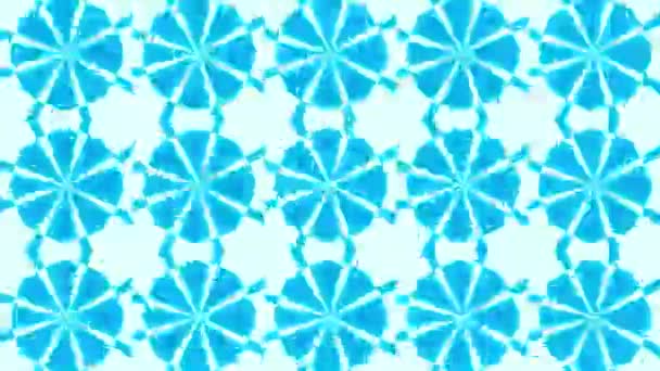 蓝色抽象背景的创意设计 漂亮的万花筒卡 — 图库视频影像