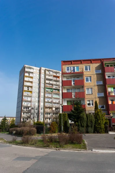 Poznan Polen April 2016 Klassisches Mehrfamilienhaus Gebiet Stare Zegrze — Stockfoto