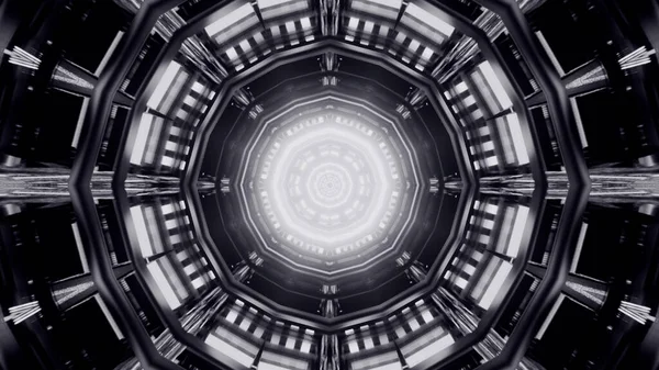 Рендеринг Футуристического Фона Темными Геометрическими Фигурами — стоковое фото