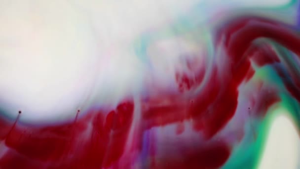 Абстрактный Фон Полосами Масляных Красок Всплесками — стоковое видео