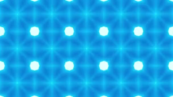 Blauwe Abstracte Achtergrond Voor Creatief Design Mooie Caleidoscoop Kaart — Stockvideo