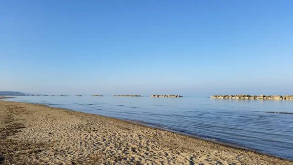 Una Vista Panorámica Costa San Benedetto Del Toronto Frente Mar — Foto de Stock