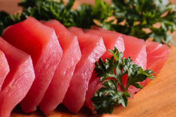 Sashimi Tuńczyka Japońskiej Restauracji — Zdjęcie stockowe