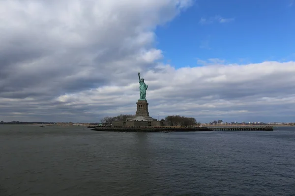 Άγαλμα Της Ελευθερίας Στη Νέα Υόρκη — Φωτογραφία Αρχείου