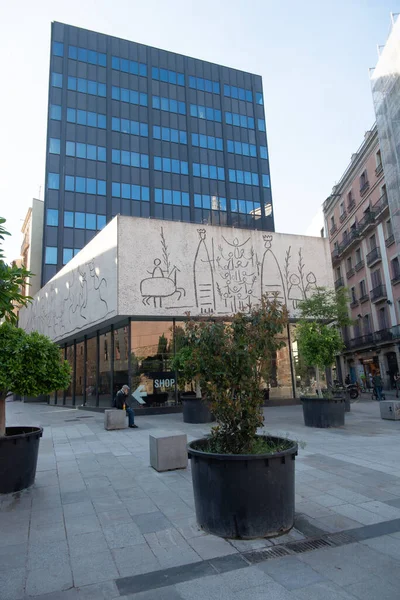 Барселона Испания Мая 2020 Года Здание Барселонского Колледжа Архитекторов Площади — стоковое фото