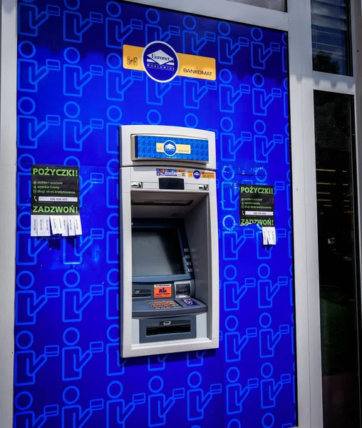 Poznan Polen Oktober 2016 Geldautomat Einem Supermarkt — Stockfoto