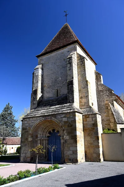 Vieille Église Dans Village Français — Photo