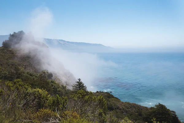 Μια Εναέρια Άποψη Του Big Sur Παραλία Στην Καλιφόρνια — Φωτογραφία Αρχείου